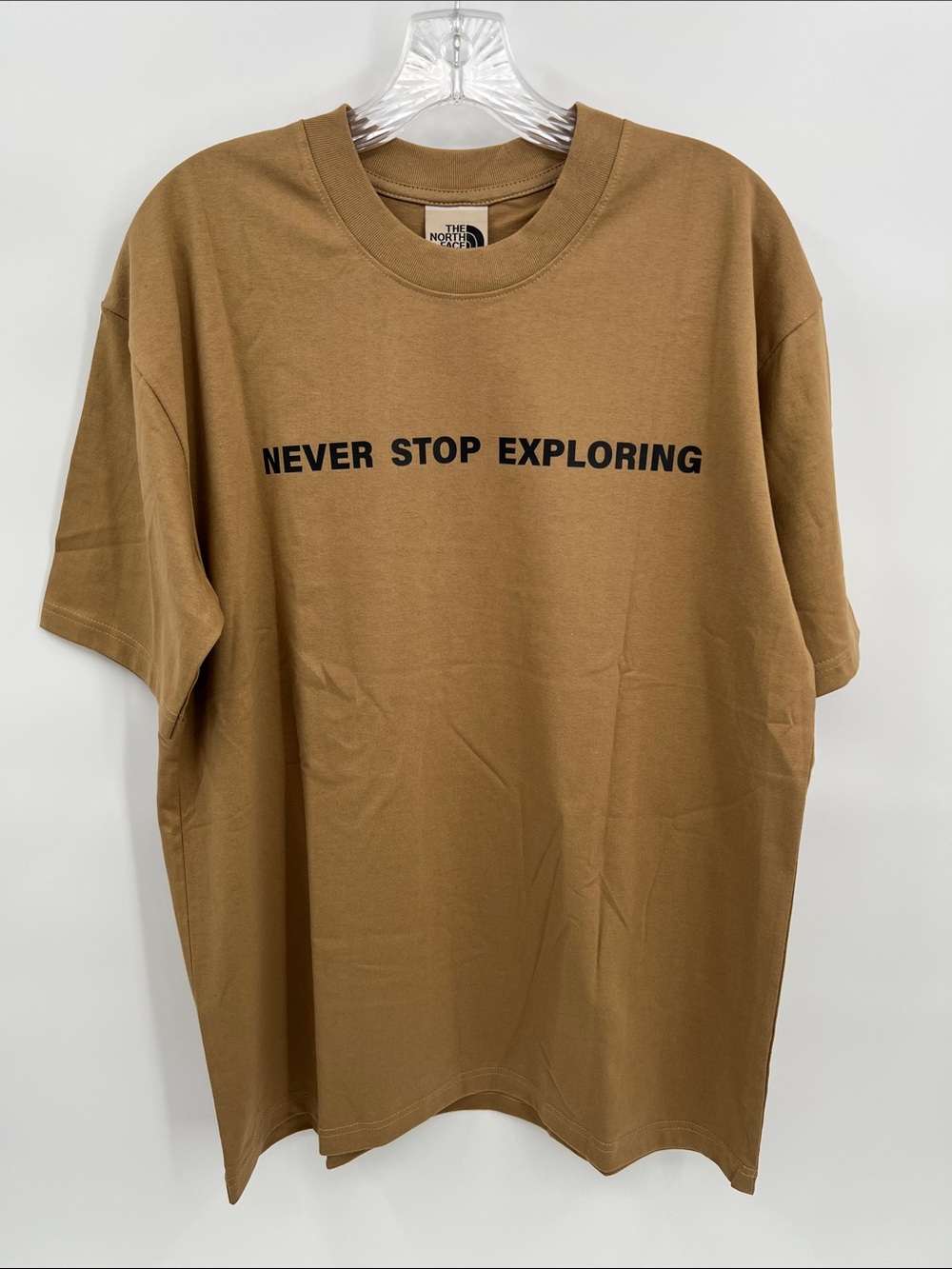 The North Face Men's Brown 'Never Stop Exploring' Short Sleeve Tee